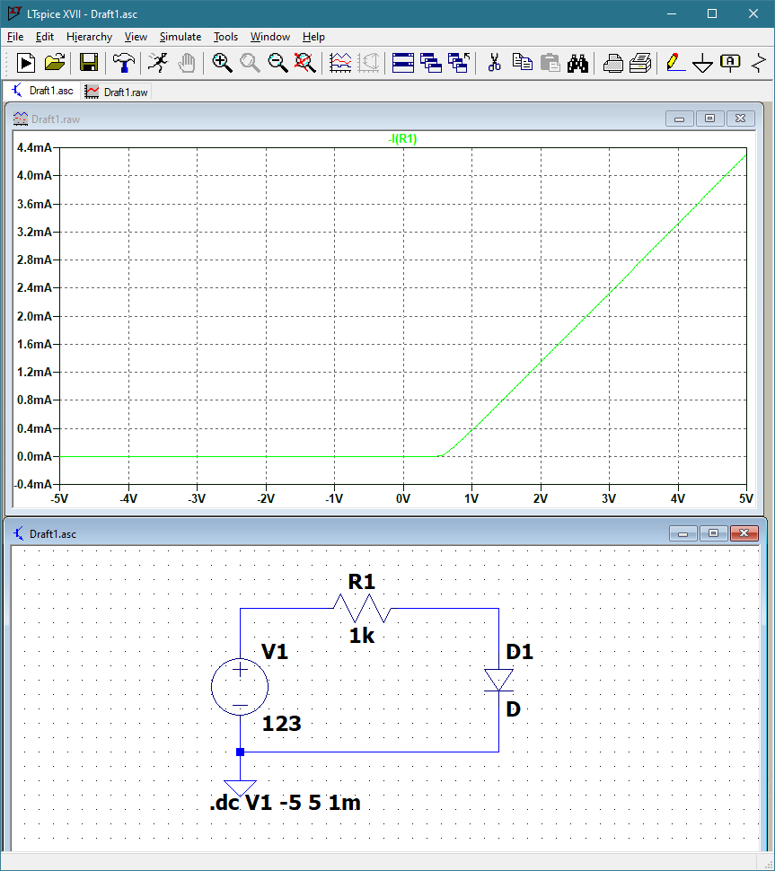 non-zero opening voltage